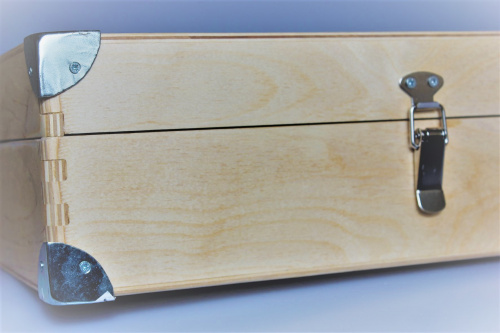 Чехол для гуслей, Деревянный кейс с металлическими уголками фото 3